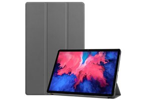 3-Vouw sleepcover hoes - Lenovo Tab P11 / P11 Plus - Grijs