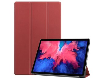 3-Vouw sleepcover hoes - Lenovo Tab P11 / P11 Plus - Bordeaux Rood