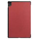 3-Vouw sleepcover hoes Bordeaux Rood voor de Lenovo Tab P11 / P11 Plus