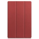 3-Vouw sleepcover hoes Bordeaux Rood voor de Lenovo Tab P11 / P11 Plus