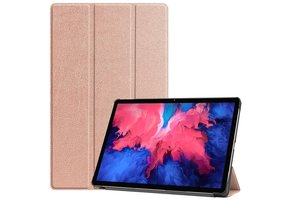 3-Vouw sleepcover hoes - Lenovo Tab P11 / P11 Plus - Rose Goud