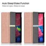 3-Vouw sleepcover hoes Rose Goud voor de Lenovo Tab P11 / P11 Plus