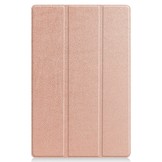 3-Vouw sleepcover hoes Rose Goud voor de Lenovo Tab P11 / P11 Plus