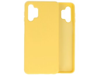 Lunso - Softcase hoes -  Samsung Galaxy A32  - Geel