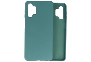 Lunso - Softcase hoes -  Samsung Galaxy A32  - Army Groen