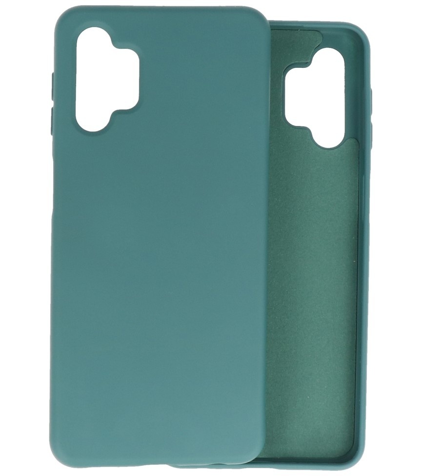 Softcase hoes voor de Samsung Galaxy A32 Army Groen