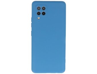 Lunso - Softcase hoes -  Samsung Galaxy A42  - Blauw