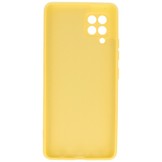 Softcase hoes voor de Samsung Galaxy A42 Geel