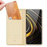 Pro Serie slim wallet Goud hoes voor de Xiaomi Poco M3