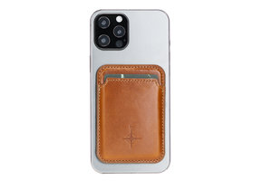 NorthLife - Brida Lederen Magsafe (magnetische) cardholder / pasjeshouder - iPhone 12/13/14 Serie - Cognac