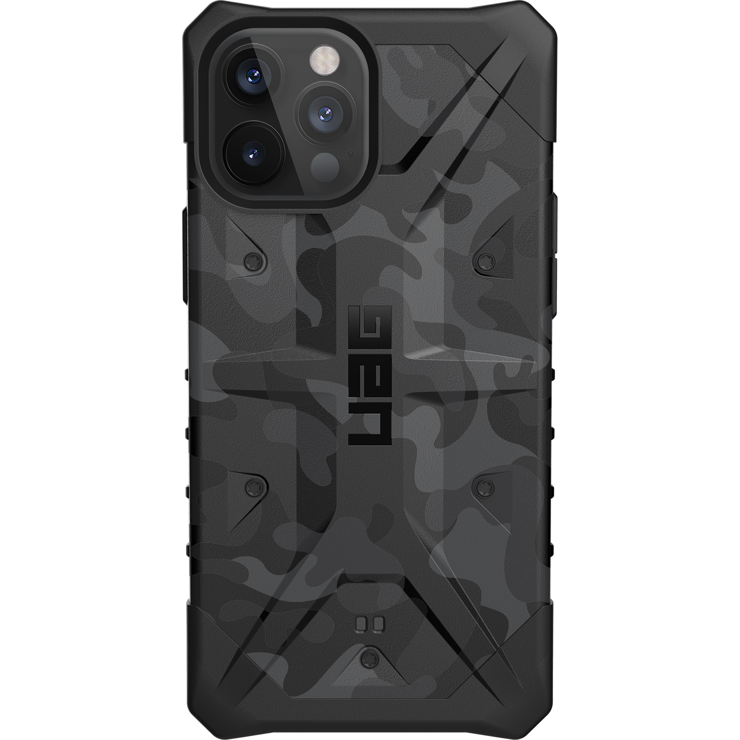 UAG - Pathfinder backcover hoes - iPhone 12 Pro Max - Camouflage Grijs + Lunso Tempered Glass
