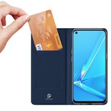 Slim Bookcase hoes Blauw voor de Oppo A72