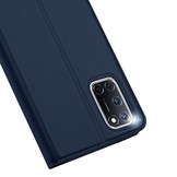 Slim Bookcase hoes Blauw voor de Oppo A72