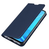 Slim Bookcase hoes Blauw voor de Oppo A72