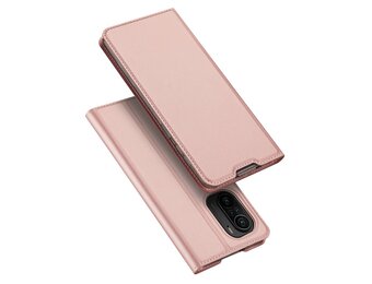 Dux Ducis - Slim bookcase hoes - Xiaomi Poco F3 - Rose Goud