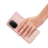 Slim Bookcase hoes Rose Goud voor de Xiaomi Poco F3