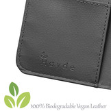 Vegan lederen en 100% Biologisch afbreekbare Bookcase hoes Zwart voor de iPhone 12 Pro Max