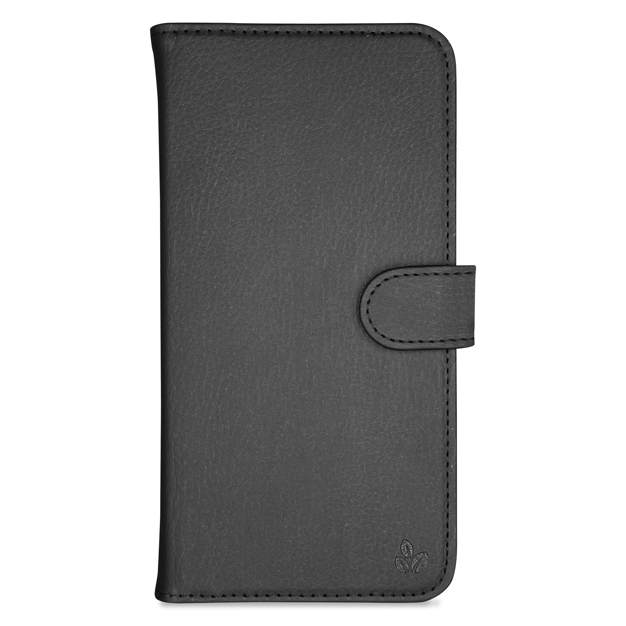 Vegan lederen en 100% Biologisch afbreekbare Bookcase hoes Zwart voor de Samsung Galaxy S21