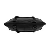 Flint lederen schoudertas/ laptoptas Zwart voor 13 inch laptops en grotere tablets