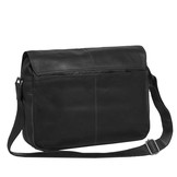 Richard lederen schoudertas/ laptoptas Zwart voor 15 inch laptops