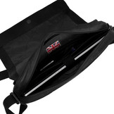 Richard lederen schoudertas/ laptoptas Zwart voor 15 inch laptops