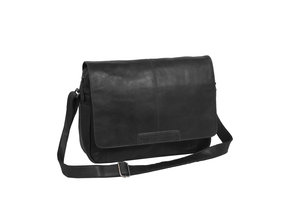 Chesterfield - Richard Lederen Schoudertas/Laptoptas - 15 inch - Zwart