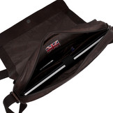 Richard lederen schoudertas/ laptoptas Bruin voor 15 inch laptops