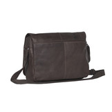 Richard lederen schoudertas/ laptoptas Bruin voor 15 inch laptops