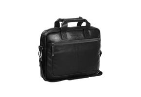 Chesterfield - Calvi Lederen Laptoptas - 15 inch - Zwart