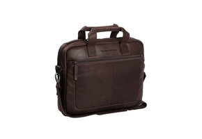 Chesterfield - Calvi Lederen Laptoptas - 15 inch - Bruin