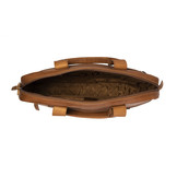 Calvi lederen laptoptas Cognac voor 15 inch laptops