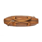 Calvi lederen laptoptas Cognac voor 15 inch laptops