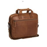Calvi lederen laptoptas Cognac voor 15 inch laptops