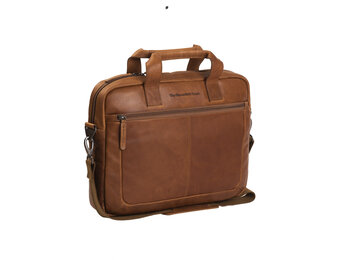Chesterfield - Calvi Lederen Laptoptas - 15 inch - Cognac