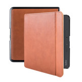 Lederen sleepcover hoes Cognac voor de Kobo Forma (8 inch)