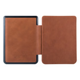 Lederen sleepcover hoes Cognac voor de Kobo Nia (6 inch)