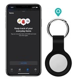 Houder Zwart met sleutelhanger voor Apple Airtags