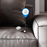 Houder Zwart met sleutelhanger voor Apple Airtags