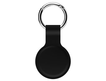 Lunso - Houder met sleutelhanger - Apple Airtags - Zwart