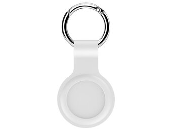 Lunso - Houder met sleutelhanger - Apple Airtags - Wit