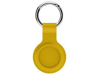 Lunso - Houder met sleutelhanger - Apple Airtags - Geel