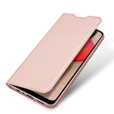 Slim Bookcase hoes Rose Goud voor de Samsung Galaxy A02s