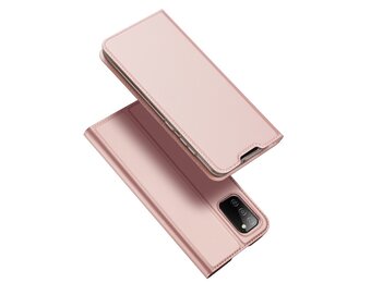 Dux Ducis - Slim bookcase hoes - Samsung Galaxy A02s - Rose Goud