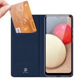 Slim Bookcase hoes Blauw voor de Samsung Galaxy A02s