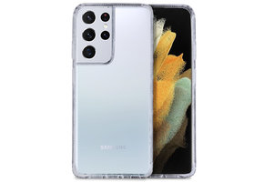 Høyde - German Bayer TPU Softcase hoes - Verkleurd Niet - Samsung Galaxy S21 Ultra - Transparant