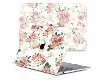 Lunso MacBook Pro 16 inch (2019) cover hoes - case - Pink Roses