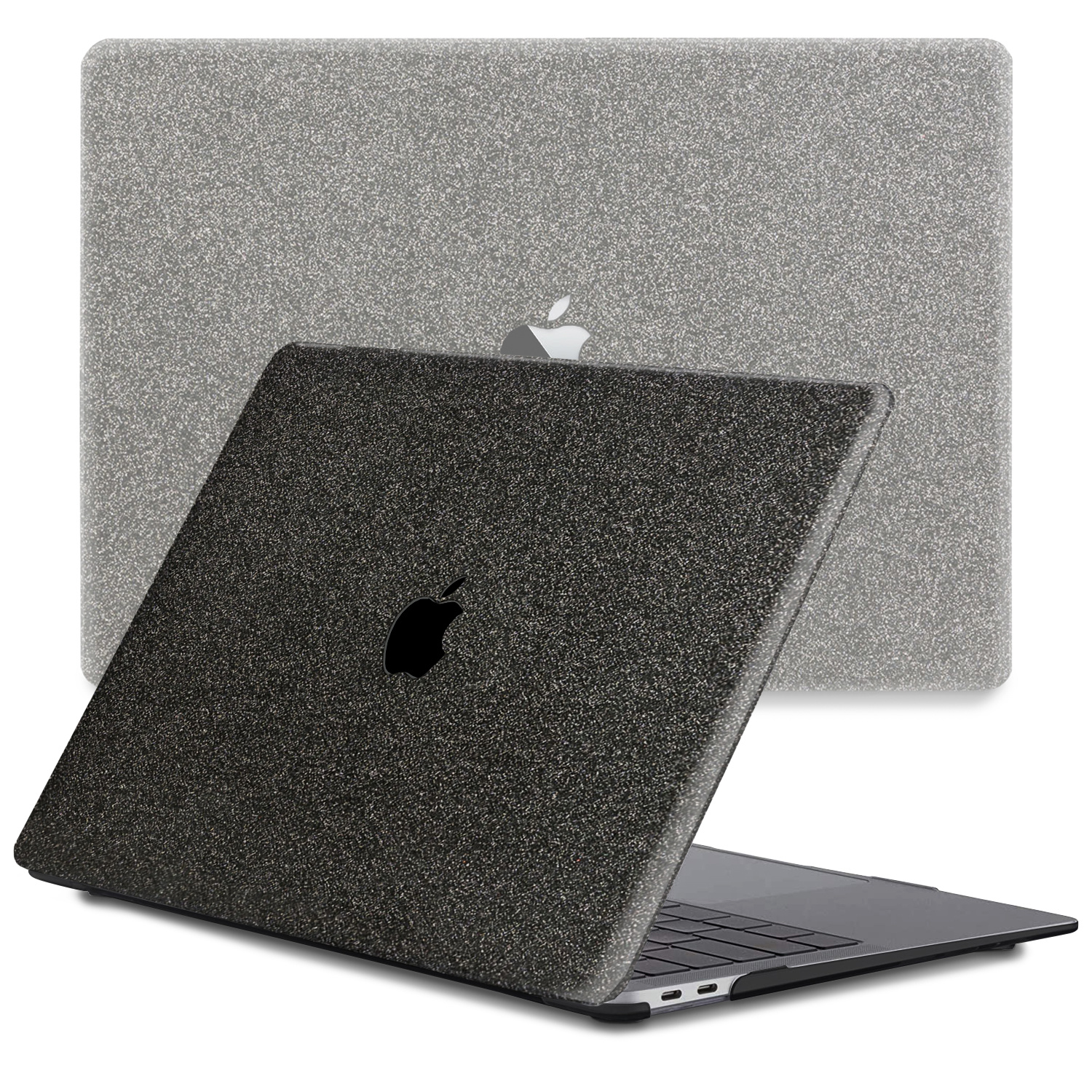 Lunso - cover hoes - MacBook Pro 16 inch (2019) - Glitter Zwart