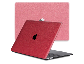 Lunso MacBook Pro 16 inch (2019) cover hoes - case - Glitter Rood