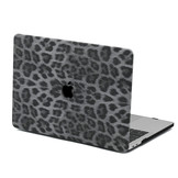 MacBook Pro 16 inch (2019) Leren cover beschermhoes Leopard Pattern White