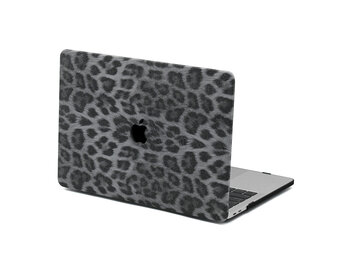 Lunso MacBook Pro 16 inch (2019) Leren cover hoes - case - Leopard Pattern White